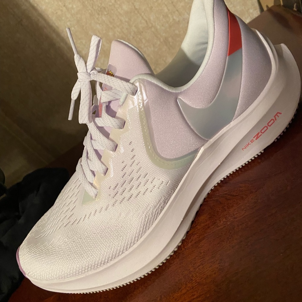 Nike zooms, bought and worn one time. Tried nikes but I like Adidas better!